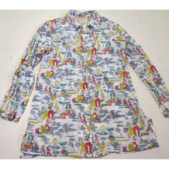Impressions Other - NATURAL IMPRESSIONS HAWAIIAN SURFER WOMEN'S COVER UP SZ  L EUC Light Weight